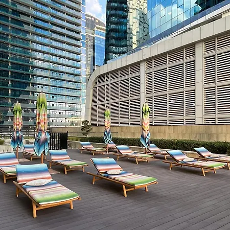 Simply Comfort In Missoni Top Floor With Sea, Canal And Burj Khalifa Views دبي المظهر الخارجي الصورة