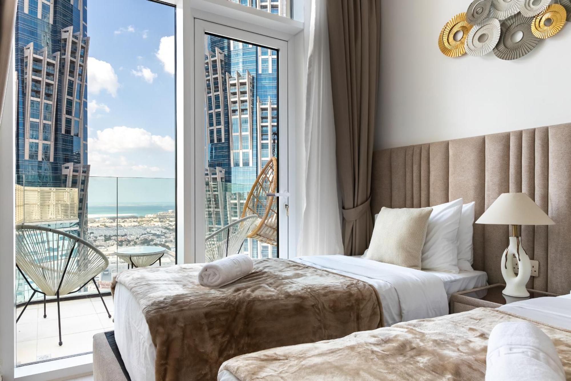 Simply Comfort In Missoni Floor With Sea, Canal And Burj Khalifa Views شقة *